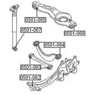 Сайлентблок ASVA 0501-066 фото