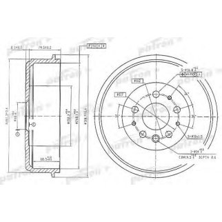 Барабан тормозной PATRON PDR1210 фото