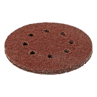 Круг абразивный на ворс. подложке под &quot;липучку&quot; перфорированный P36 125мм 5шт MATRIX фото