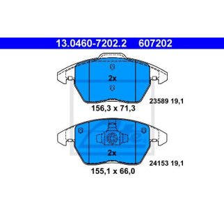 Колодки тормозные дисковые передн, CITROEN: C4 2.0 16V/2.0 HDi 04-, C4 купе 2.0 16V/2.0 HDi 04-  PEUGEOT: 207 1.6 16V RC 06-, 207 SW 1.6 16V RC 07-, 208 1.0/1.2/1.4/1.4 HDi/1 фото