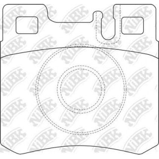 Колодки тормозные к-кт NiBK PN0006 фото