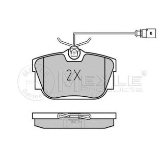 Колодки тормозные к-кт Meyle 025 234 4616W фото