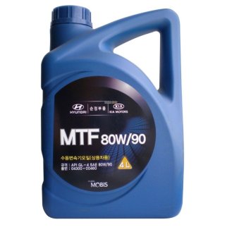 Масло трансмиссионное HYUNDAI/KIA Transmission Oil 80W90 минеральное 4 л 04300-00460 фото