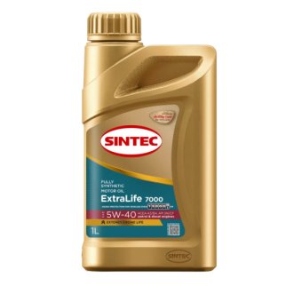 Масло моторное Sintec ExtraLife 7000 SAE 5W-40 ACEA A3/B4 API SN/CF 1л фото