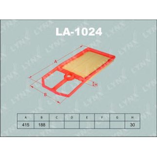 Фильтр воздушный LYNXauto LA-1024 фото
