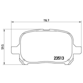 Колодки тормозные передние к-кт TRIALLI PF 4347 фото 2