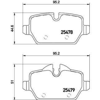 Колодки тормозные задние к-кт TEXTAR 25478 01 фото
