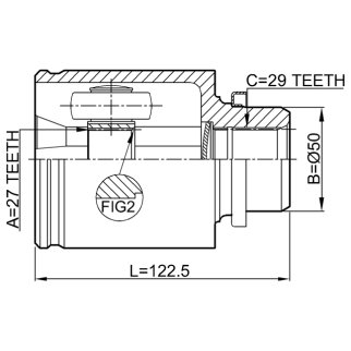 ШРУС внутренний FEBEST 0211-Z51RH фото 2