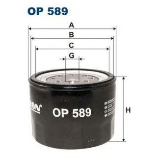 Фильтр масляный FILTRON OP 589 фото