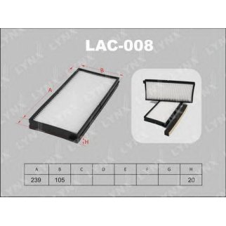 Фильтр салона LYNXauto LAC-008 фото