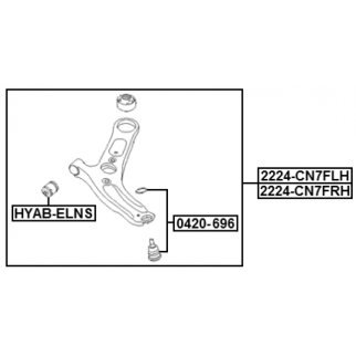 РЫЧАГ ПЕРЕДНИЙ НИЖНИЙ ПРАВЫЙ фото 2