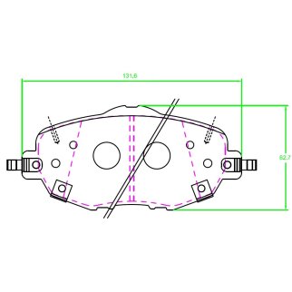 Колодки торм. для а/м Changan UNI-V (22-) диск. перед. TRIALLI PF 2344 фото 3