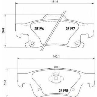 Колодки тормозные к-кт brembo P 37 016 фото