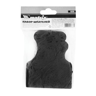 Набор шпателей 40-60-80 мм, черная резина 3шт MATRIX фото 1