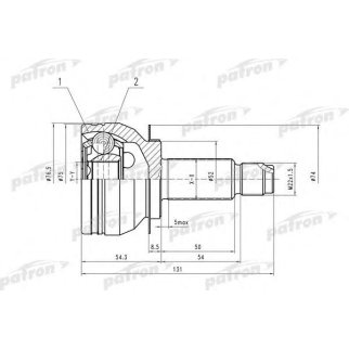 Шрус привода PATRON PCV4042 фото