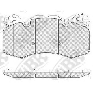 Колодки тормозные передние к-кт NiBK PN0567 фото