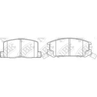 Колодки тормозные передние к-кт NiBK PN1276 фото