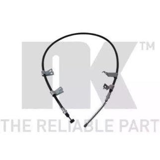 Трос стояночного тормоза задний левый / CHEVROLET Aveo,DAEWOO Kalos (барабанные тормоза) 02~ фото