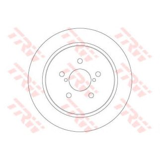 Диск тормозной задний TRW DF6290 фото