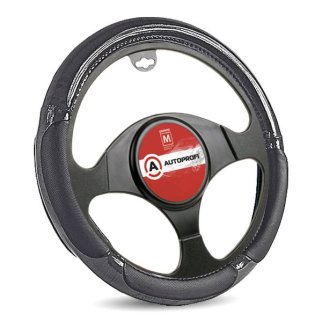 Оплетка на руль SP-5022 черная (2 подушечки M) фото