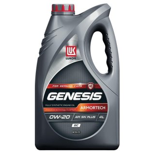 Масло моторное Лукойл Genesis Armortech GC 0W-20 синтетическое 4 л 3409230 фото