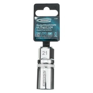 Головка свечная 21 1/2" 12гр магнитная GROSS фото 1