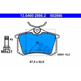 Колодки торм.зад. фото