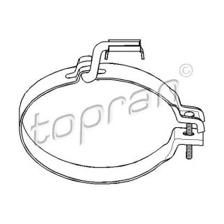 Хомут глушителя topran 201760685 фото