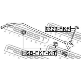 Втулка (сайлентблок) стабилизатора FEBEST HSB-FKF-KIT фото