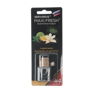 Ароматизатор водуха MAXI FRESH (ваниль и цитрус) деревянная крышка 4мл фото