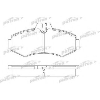 Колодки тормозные передние к-кт PATRON PBP1304 фото