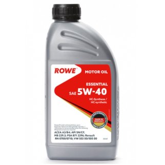 Масло моторное ROWE ESSENTIAL 5W40 1л фото