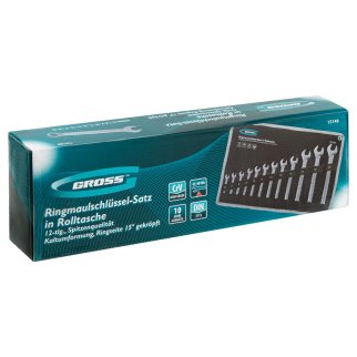 Набор ключей комбинированных 12шт 6-22мм GROSS фото 6