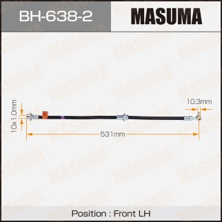 Шланг тормозной Masuma BH-638-2 фото