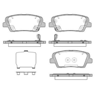 1274 09_колодки дисковые задние! Kia Sorento 2.0/2.4i/CRDi 10> фото