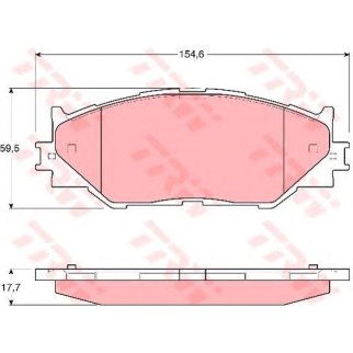 Колодки тормозные передние к-кт TRW GDB3410 фото