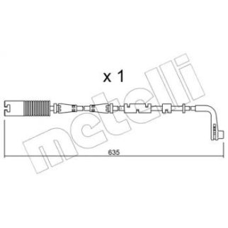 Датчик износа колодок METELLI _SU.205 фото