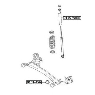 Сайлентблок ASVA 0101-456 фото