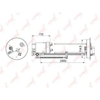 Фильтр топливный LYNXauto LF1069M фото