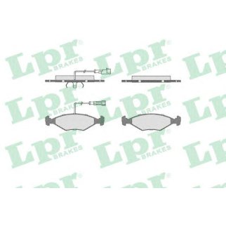 Колодки тормозные LPR _05P680 фото