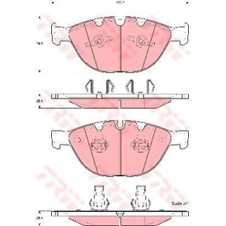 Колодки тормозные передние к-кт TRW GDB1558 фото