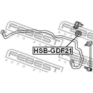 Втулка (сайлентблок) переднего стабилизатора FEBEST HSB-GDF21 фото