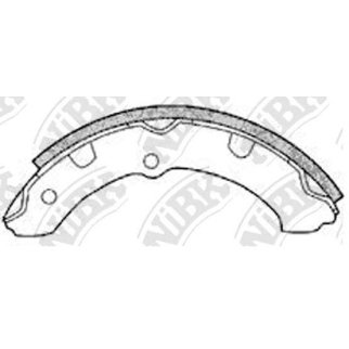 Колодки барабанные к-кт NiBK FN2286 фото