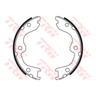 Колодки ручного тормоза к-кт TRW GS8730 фото