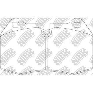 Колодки тормозные передние к-кт NiBK PN0165S фото
