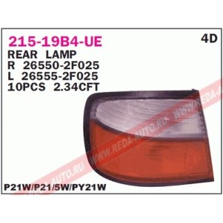 Фонарь задний прав NISSAN: PRIMERA 96-98, 4D фото