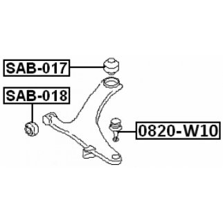 Опора шаровая FEBEST 0820-W10 фото 2