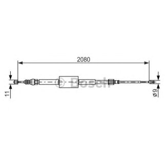 Трос стояночного тормоза BOSCH 1 987 477 787 фото