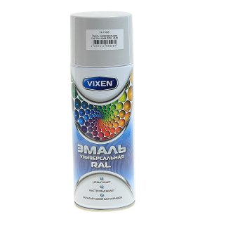 Эмаль универсальная VIXEN светло-серая (RAL 7035), аэрозоль 520 мл фото