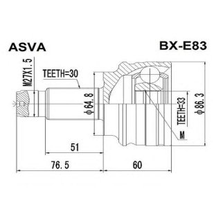 ШРУС НАРУЖНЫЙ 33x65x30 фото